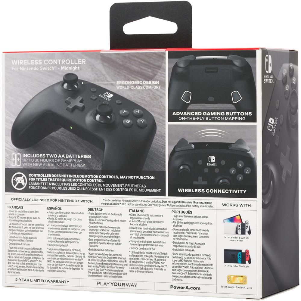 NSGP0009-01 periferica di gioco Nero Bluetooth Gamepad Analogico Nintendo Switch, Nintendo Switch Lite, Nintendo Switch OLED - Foto 10