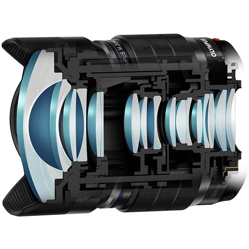 Obiettivo M. Zuiko Digital ED 8 mm 1:1.8 Fisheye Pro Attacco Micro Quattro Terzi per Fotocamere OM-D e PEN  - Foto 3