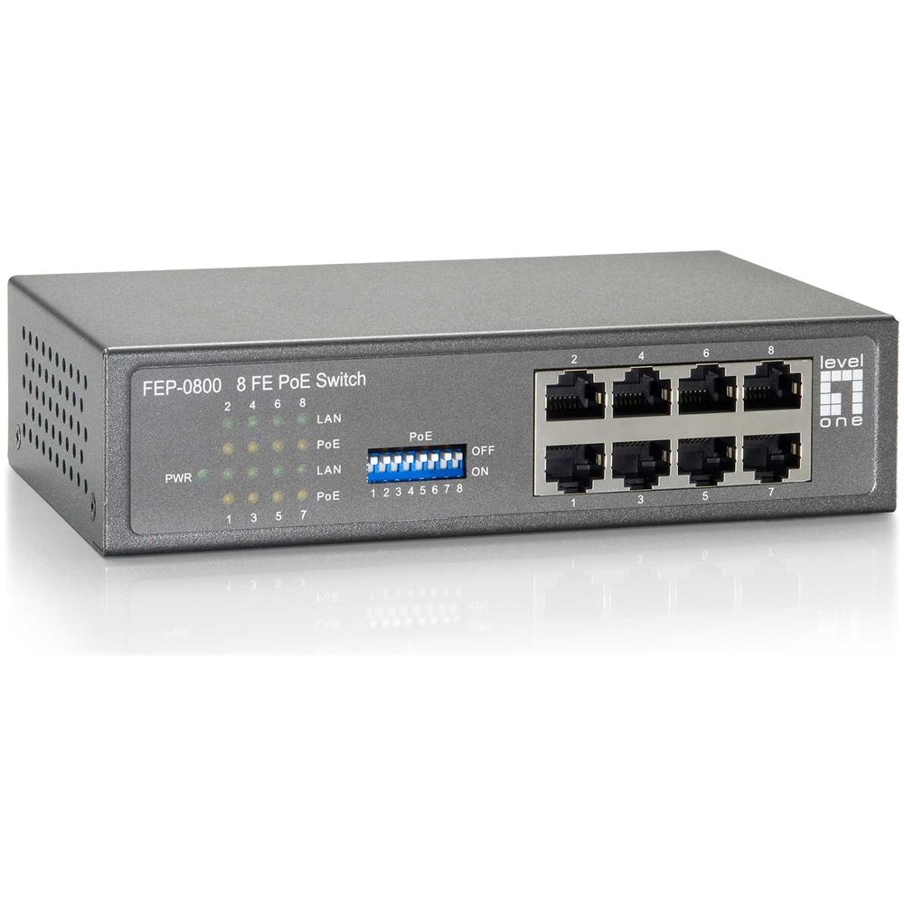 8 x RJ-45, Fast Ethernet, PoE - Foto 2