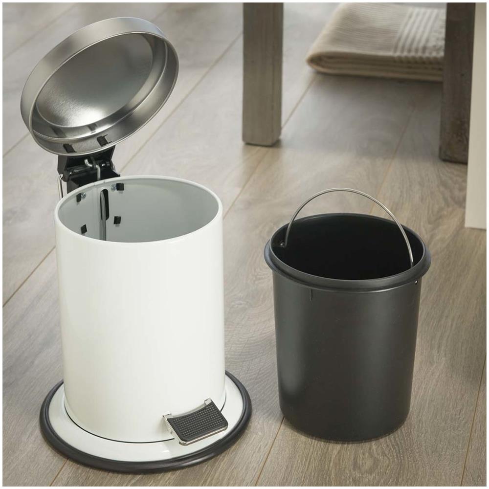 Cestino Con Pedale Acero Bianco 3 L 361732410 - Foto 2
