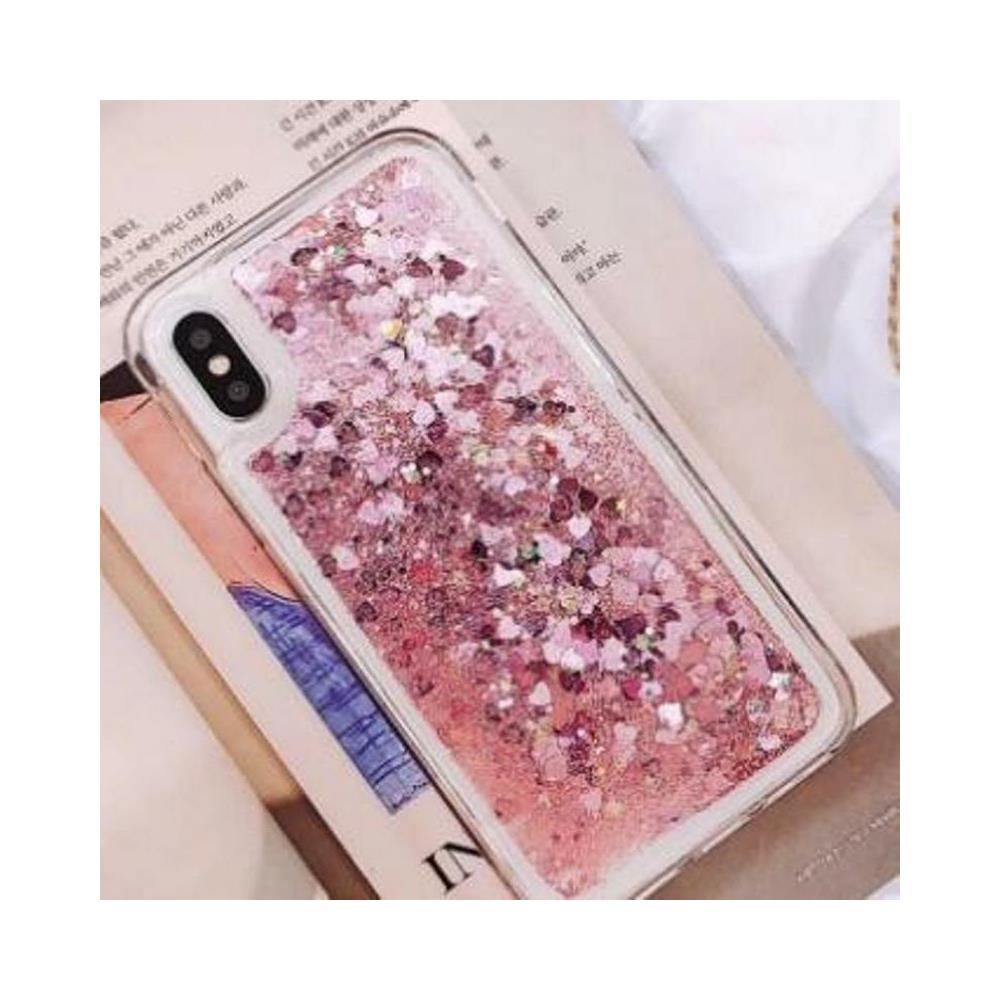 Tpu Quicksand Liquidi Scintillants Iphone Cuori Xs Max Rose - Foto 1
