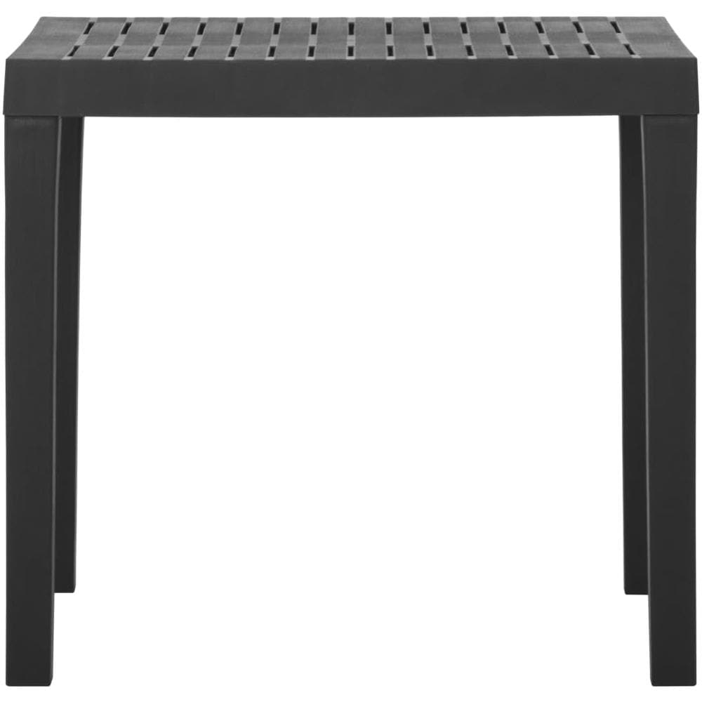 Tavolo Da Giardino Grigio 79x65x72 Cm In Plastica - Foto 2