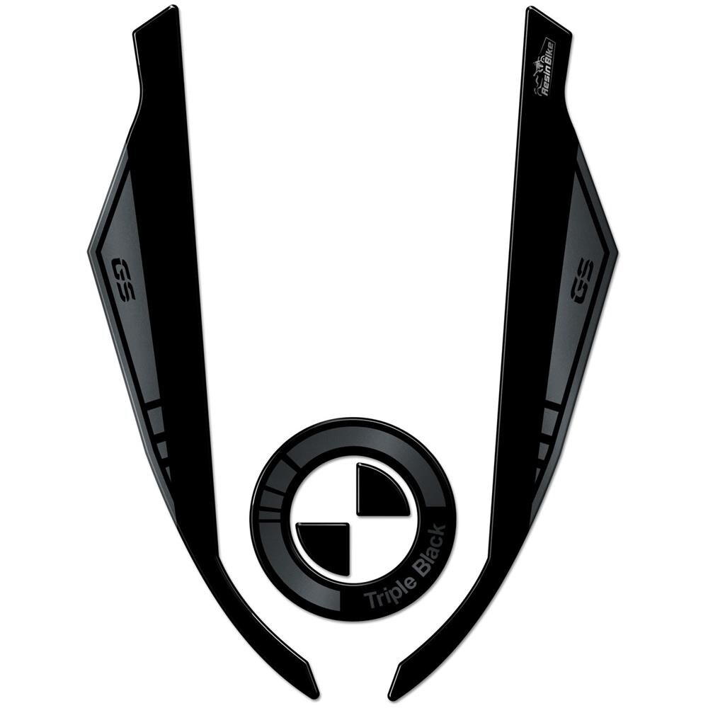 Adesivo 3d Protezione Parafango Compatibile Con R 1250 Triple Black 2021 - Foto 1