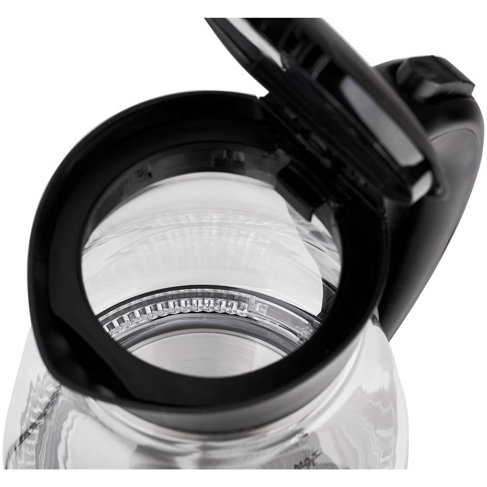Bollitore Ad 1274 Standard, Plastica, Vetro, Nero / trasparente, 2200 W, Base Girevole A 360°, 1,7 L - Foto 12