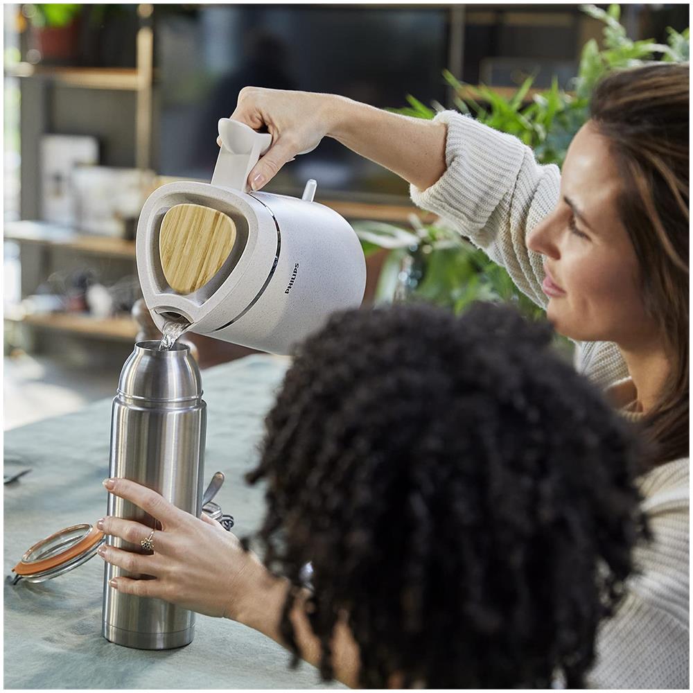 HD9365/10 Bollitore Elettrico Eco Conscious Edition Capacità 1.7 Litri Potenza 2200 Watt Colore Bianco Satinato - Foto 6