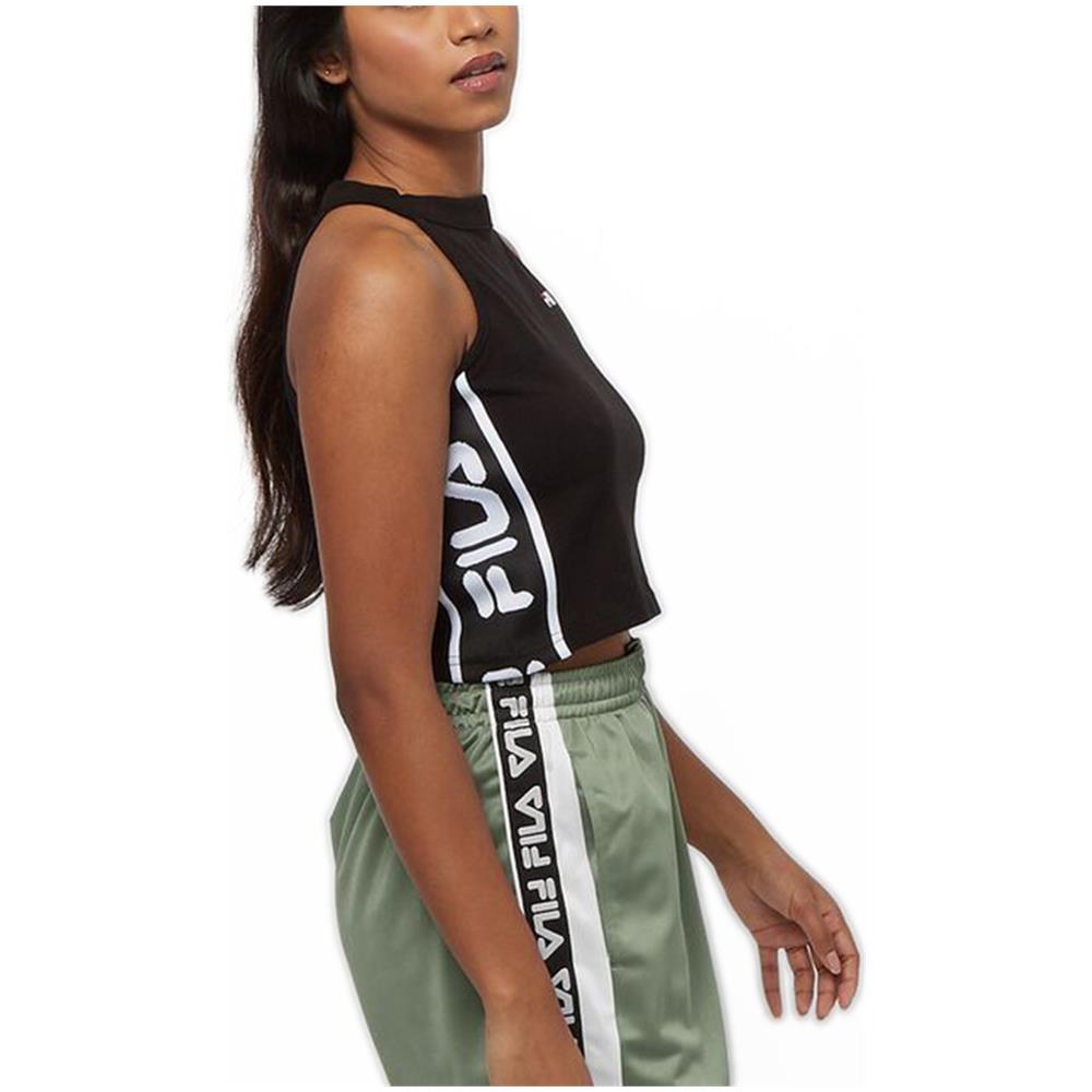 Top Da Donna Tama Cropped Nero Taglia L Codice 687694-002 - Foto 4