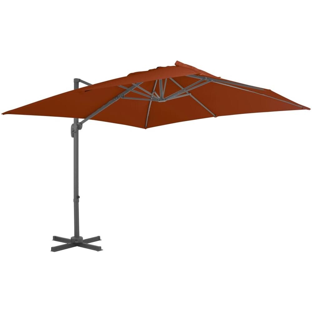 Ombrellone a Sbalzo con Palo in Alluminio 300x300 cm Terracotta - Foto 1