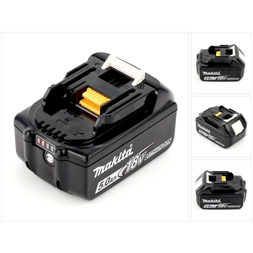 Bl 1850 B Batteria Al Litio Da 18v 5,0 Ah (197280-8 / 632f15-1) Con Indicatore Led - Successore Del 196672-8 - Foto 1