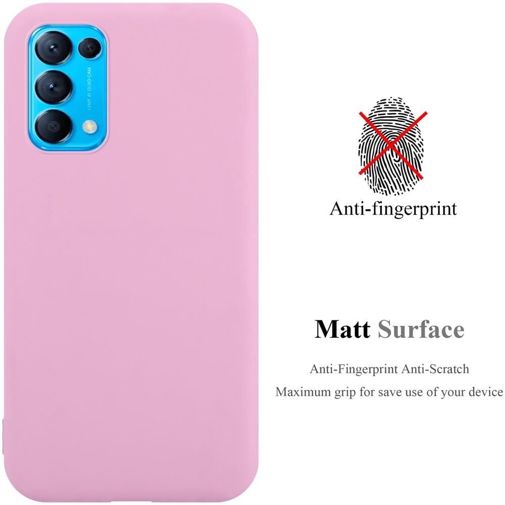 Custodia Compatibile Con Oppo Find X3 Lite In Candy Rosa - Coperchio Protettivo In Silicone Tpu Flessibile - Foto 2
