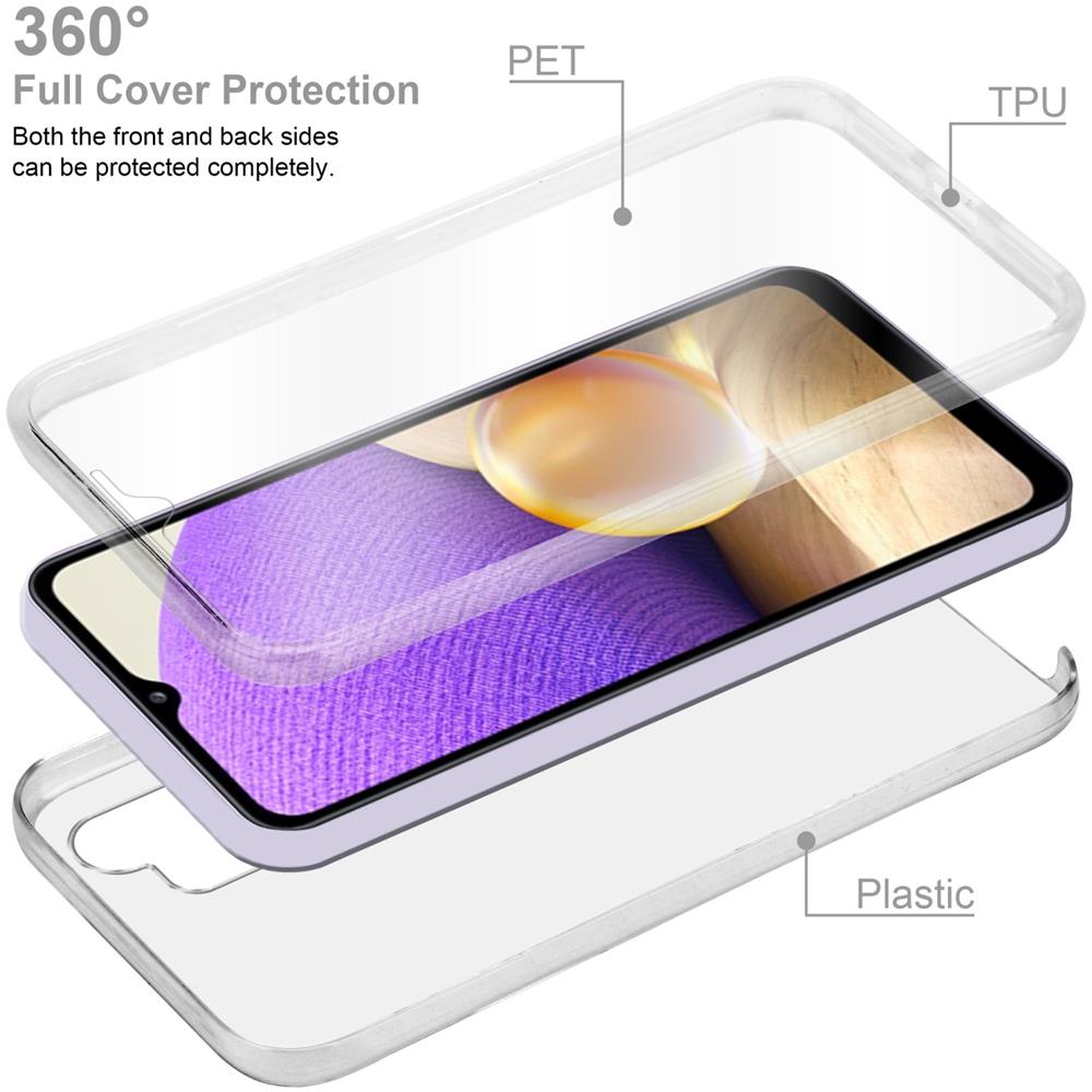 Custodia Compatibile Con Samsung Galaxy A33 5g In Transparente - 360° Full Body Copertura Protettiva - Protezione Anteriore E Posteriore, Protezione A Tutto Tondo Con Protezione Del Display - Foto 2