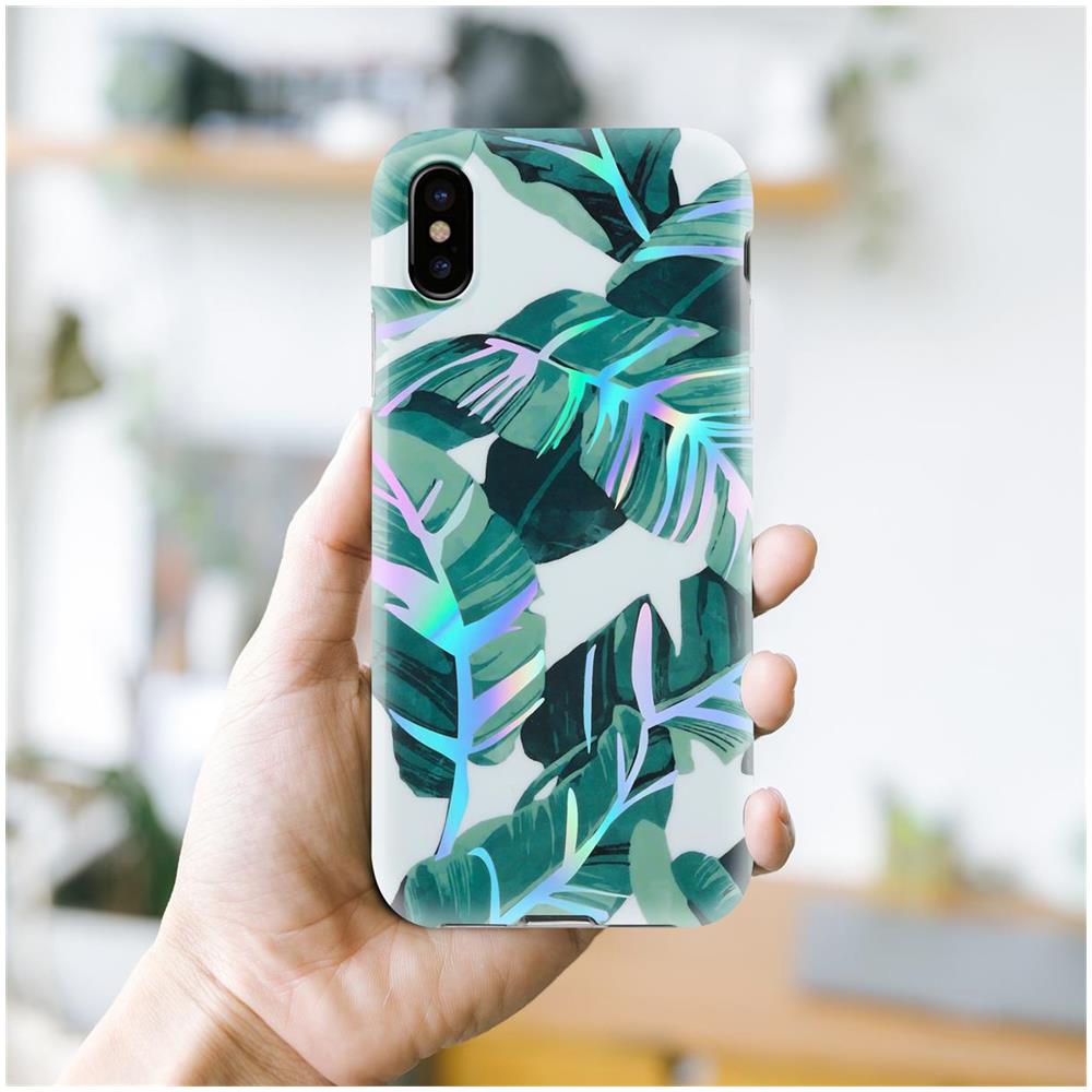 Cadorabo Custodia Compatibile Con Apple Iphone Xs Max Con Foglie Di Banana - Coperchio Protettivo In Silicone Tpu Con Motivo Floreale - Foto 7