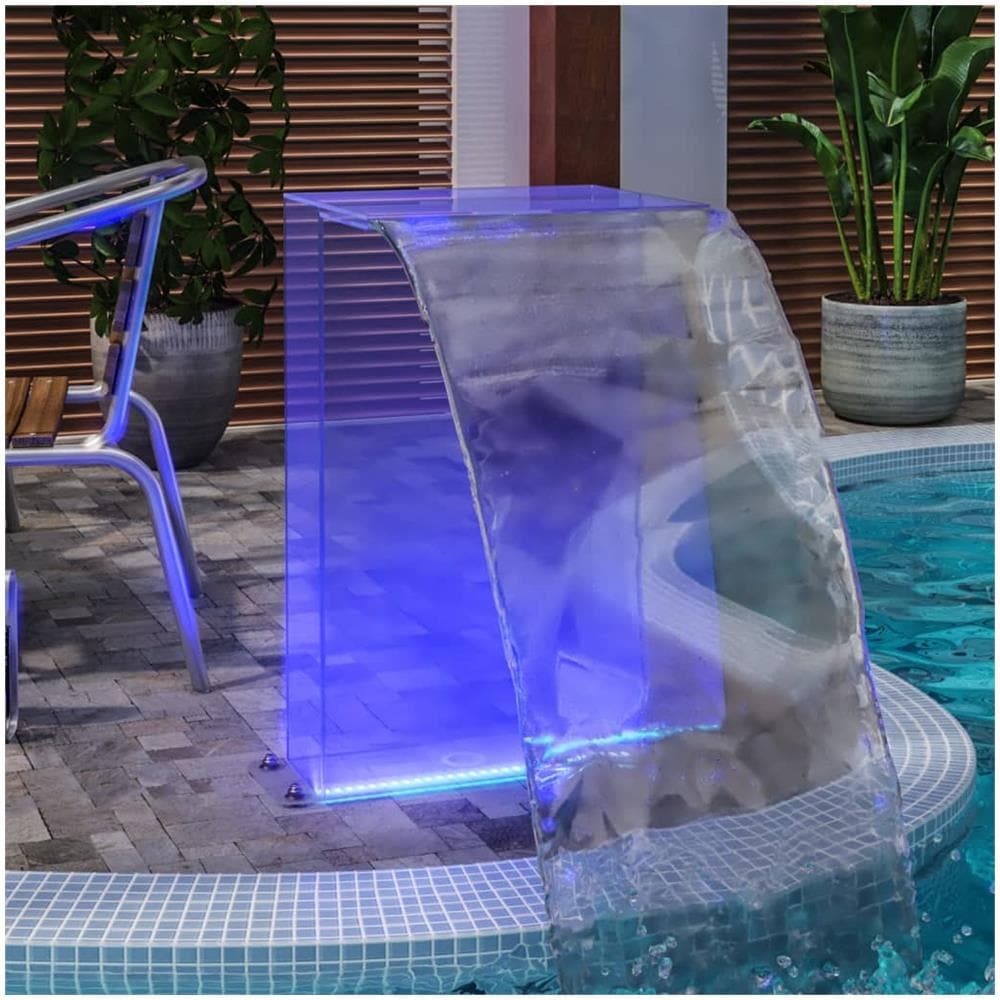 Fontana Da Piscina Con Led Rgb In Acrilico 51 Cm - Foto 1