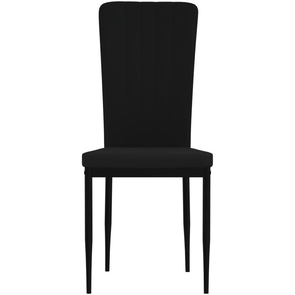 Sedie Da Pranzo 4 Pz Nere In Velluto - Foto 2