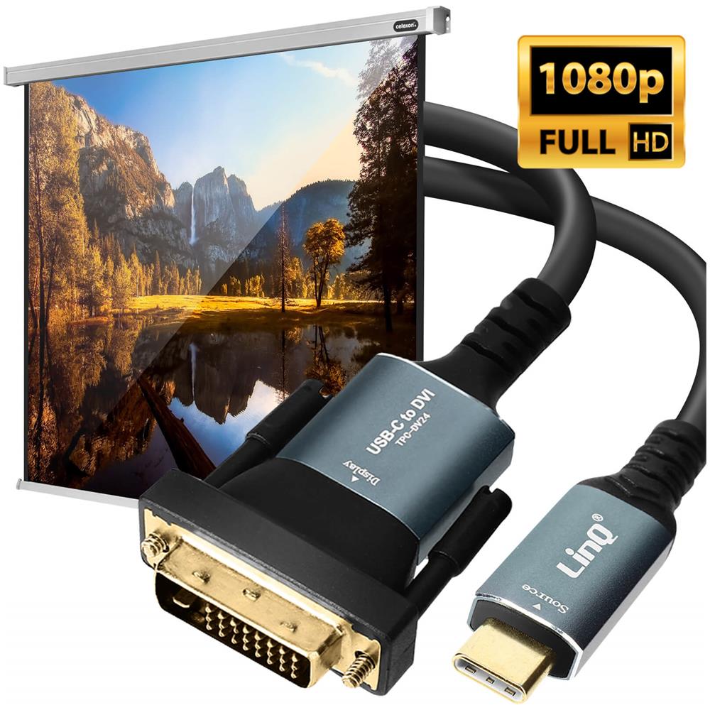 Cavo Usb-c A Dvi Full Hd 1080p Plug And Play Lunghezza 1 Metro E 80 - Foto 5