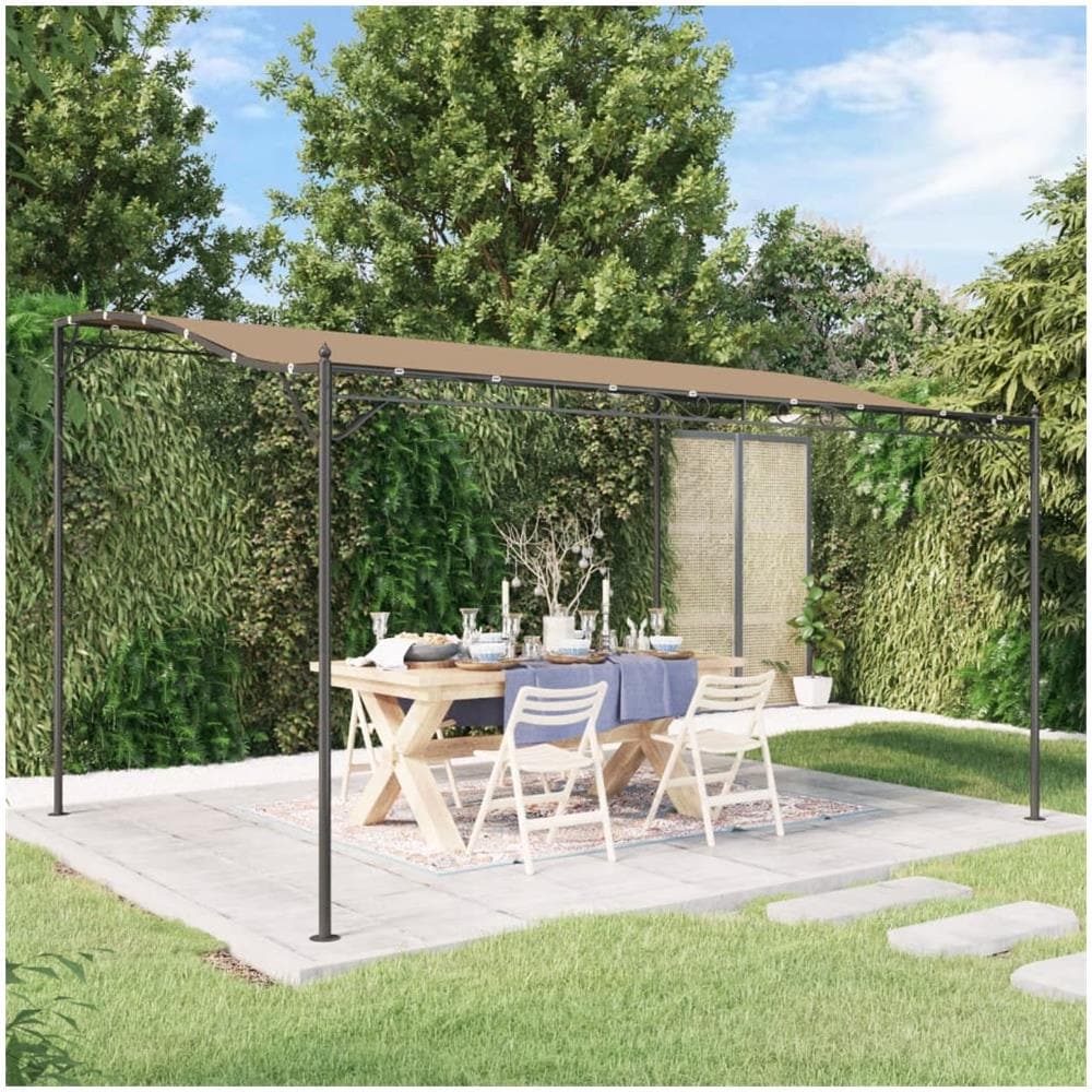 Tettoia Tortora 4x3 M 180 G /m Tessuto E Acciaio - Foto 1