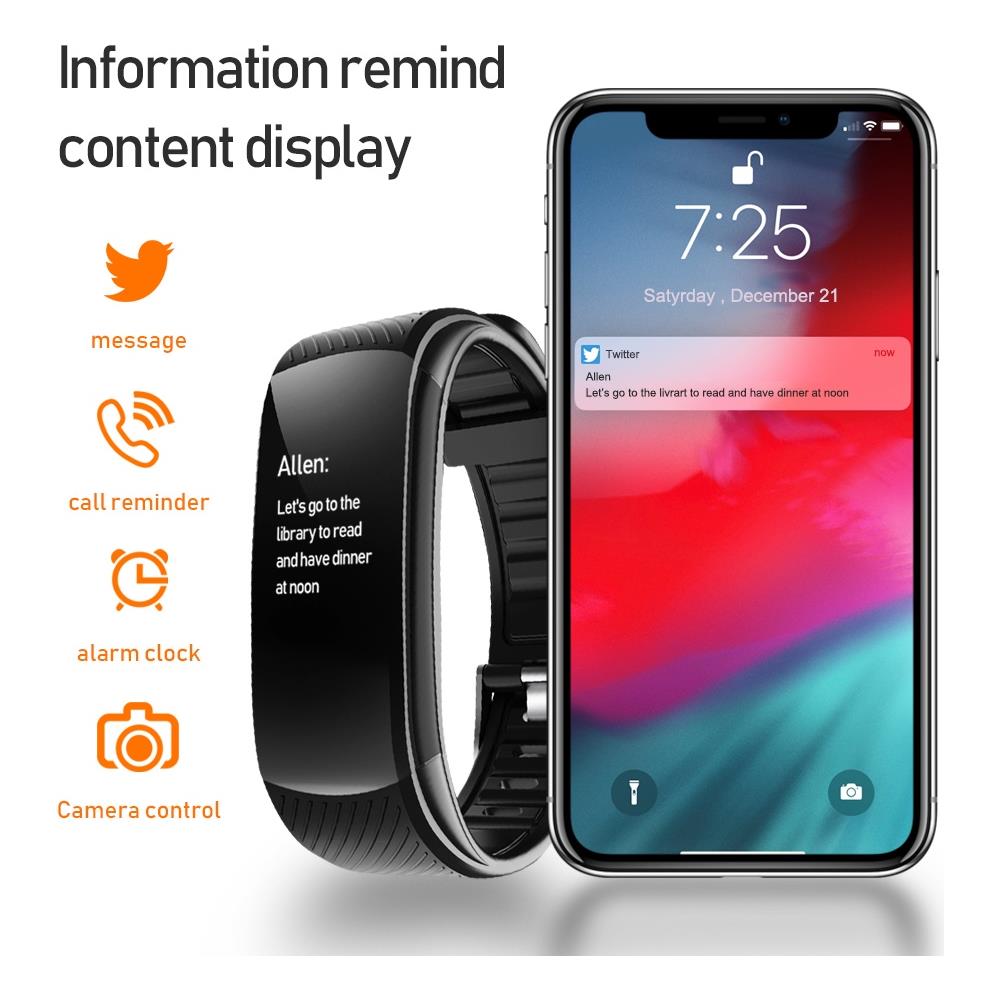 Bracciale Attività / Bracciale Fitness / Cardiofrequenzimetro White - Foto 2