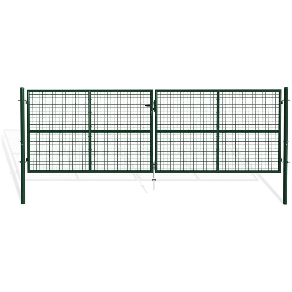 Cancello A Battente In Rete Metallica 4m Olga 400b130 Verde - Foto 1