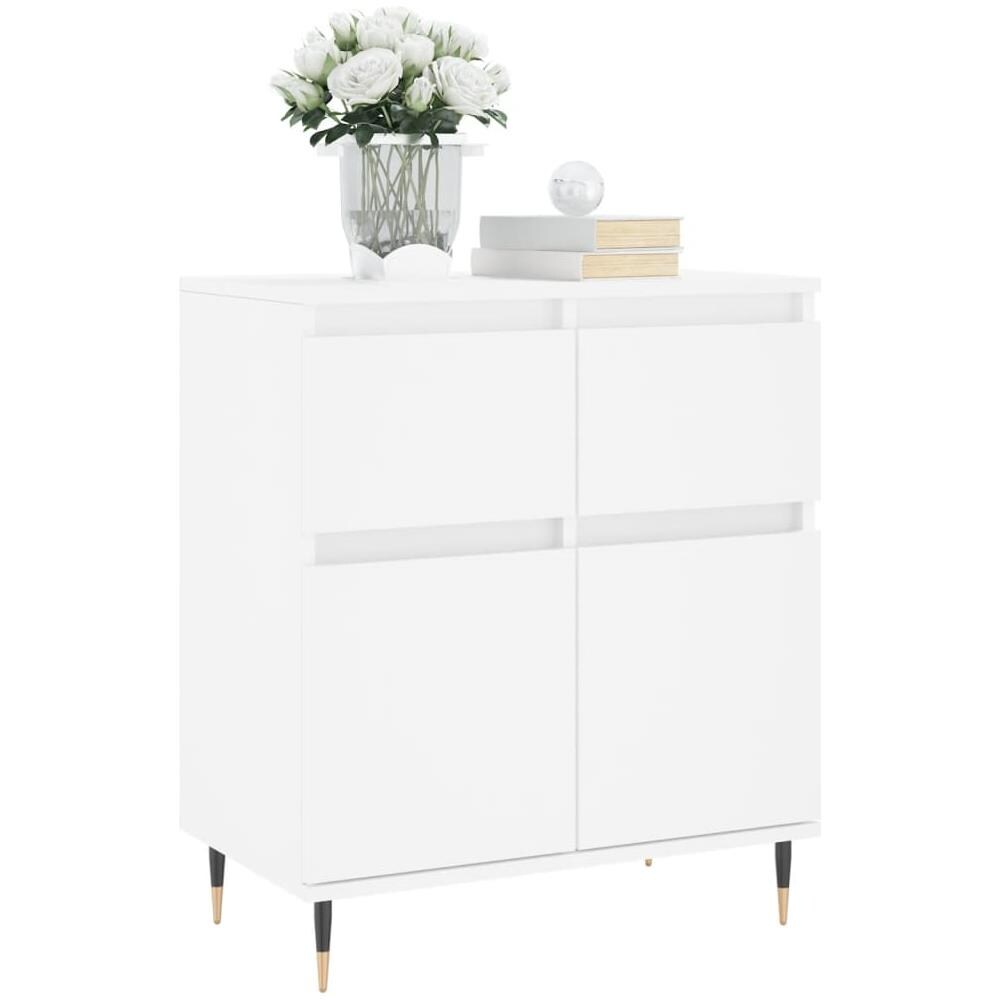 Credenza Bianca 60x35x70 Cm In Legno Multistrato - Foto 3