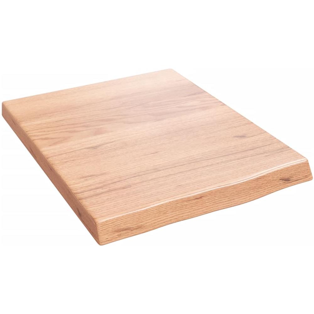 Ripiano Muro Marrone 40x50x (2-4) cm Massello Rovere Trattato - Foto 1