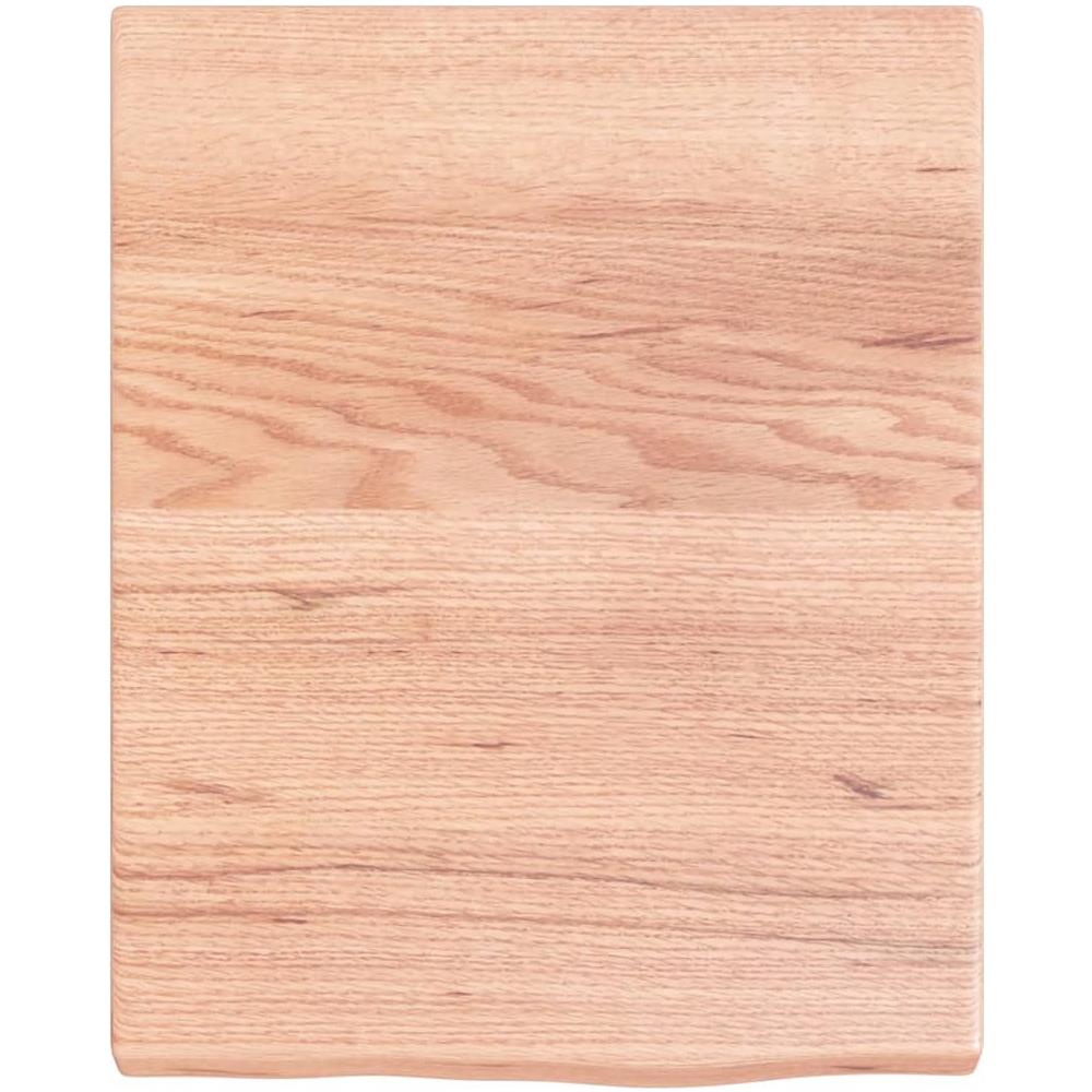 Ripiano Muro Marrone 40x50x (2-4) cm Massello Rovere Trattato - Foto 2
