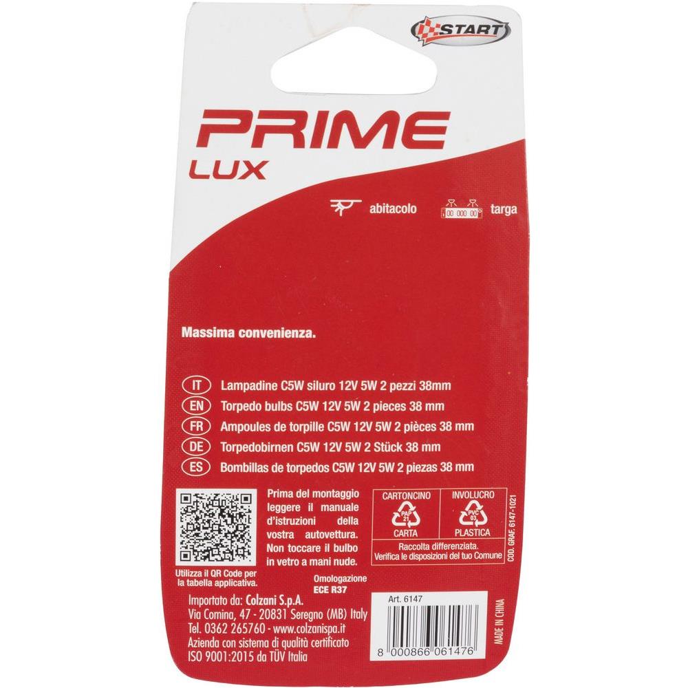 C5w Coppia Di Lampadine Siluro Per Luci Auto 12v 5w Sv8,5 Misure 8mm - Foto 3