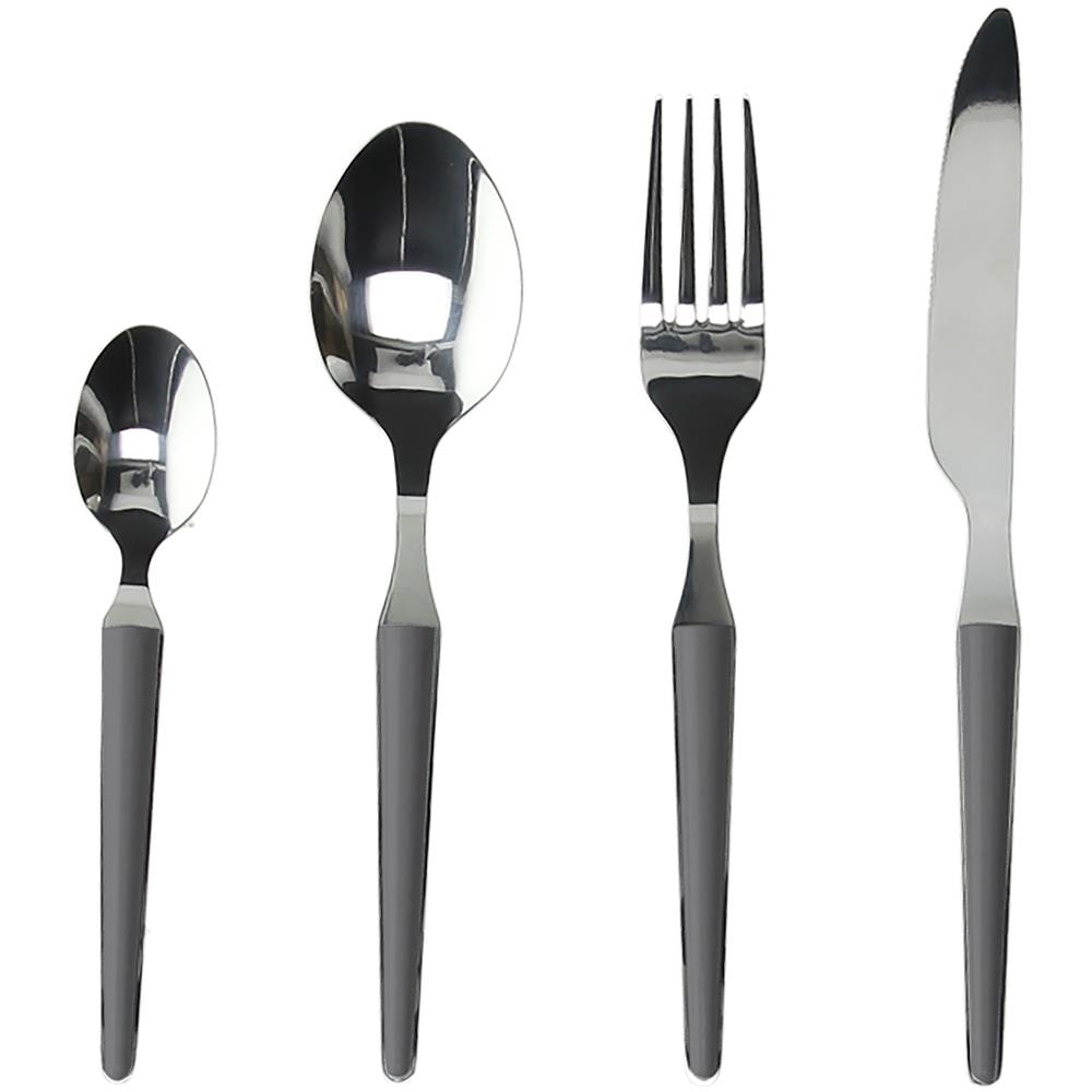 Zen set di posate 24 pz Antracite, Stainless steel - Foto 1