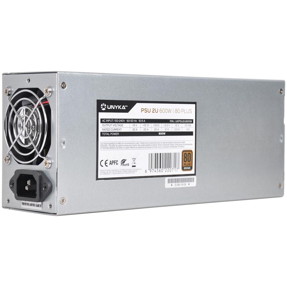 UKPSU2U600W alimentatore per computer 600 W 24-pin ATX 2U Argento - Foto 2