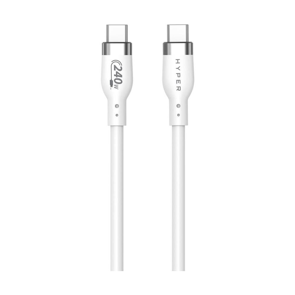 CAVO RIC PER APPLE USBC 1M 240W WH SILICONE BIANCO - Foto 1
