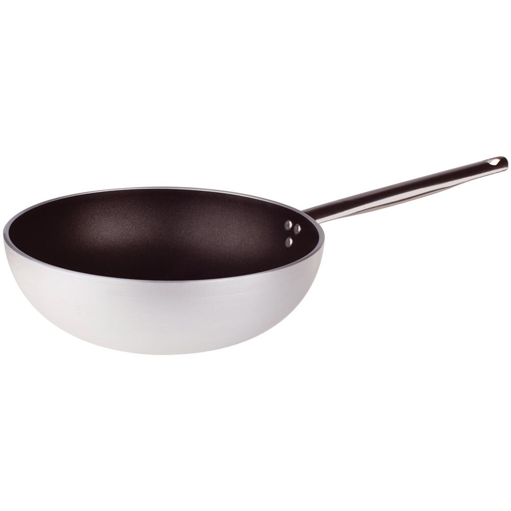 Wok Fondo Svasato Diametro 28 cm - Linea Alluminio Platinum 5 mm - Foto 2