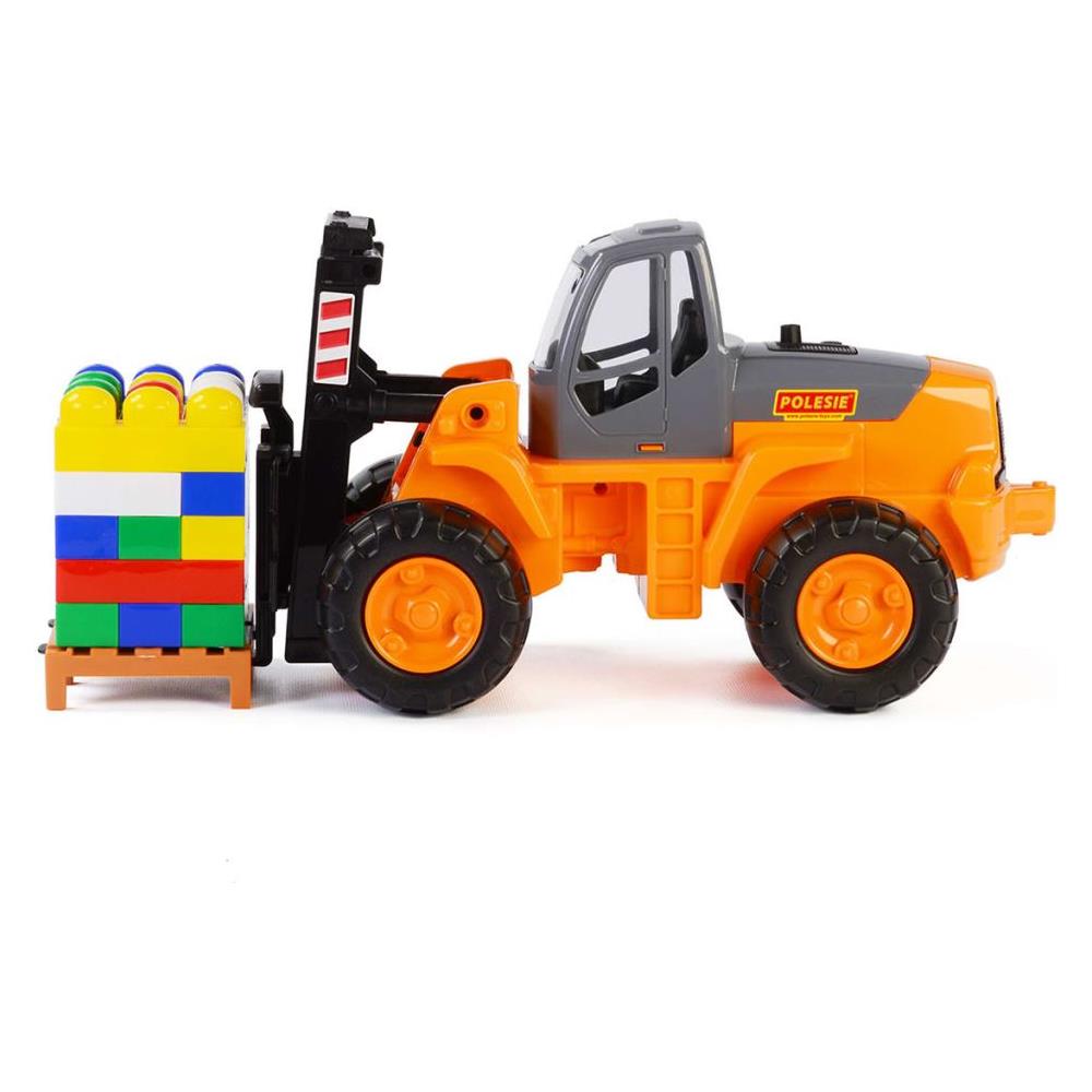 Wader Set Costruzioni Carrello Elevatore 49x22x23 Cm Arancione 1450574 - Foto 1