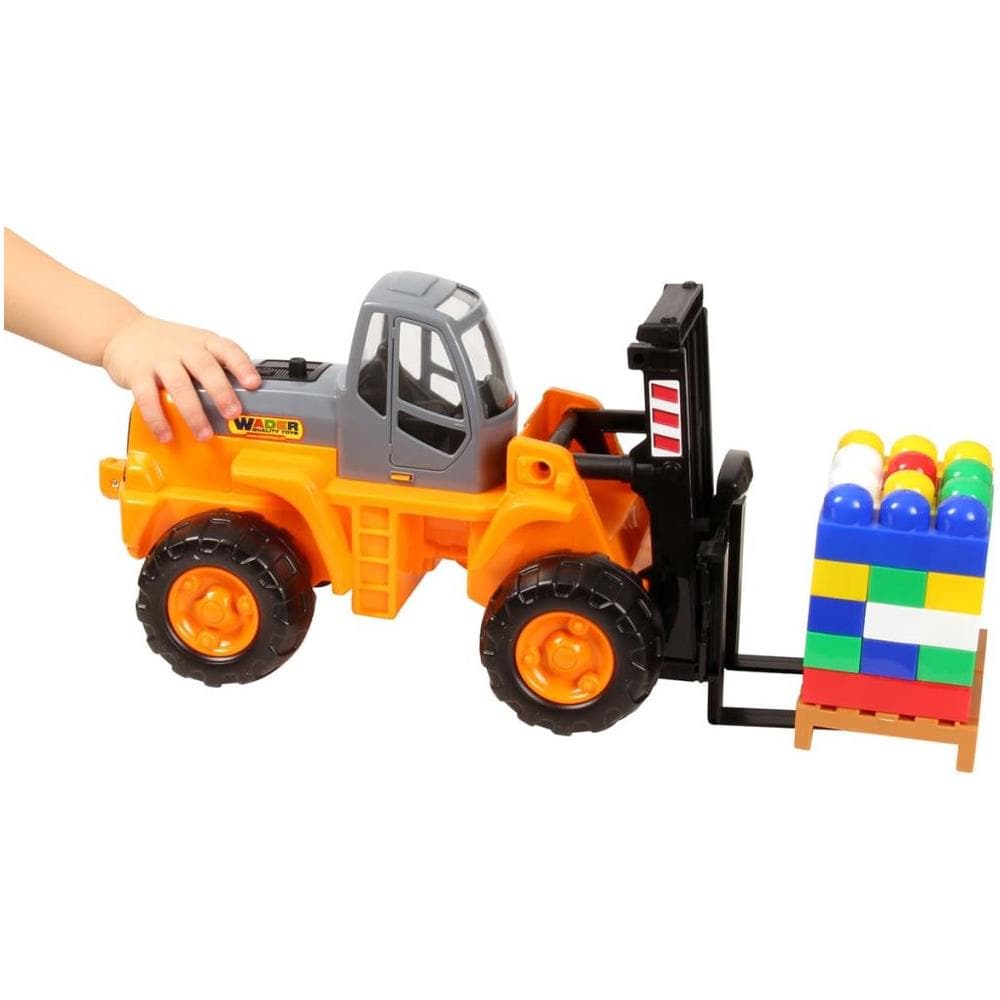 Wader Set Costruzioni Carrello Elevatore 49x22x23 Cm Arancione 1450574 - Foto 2