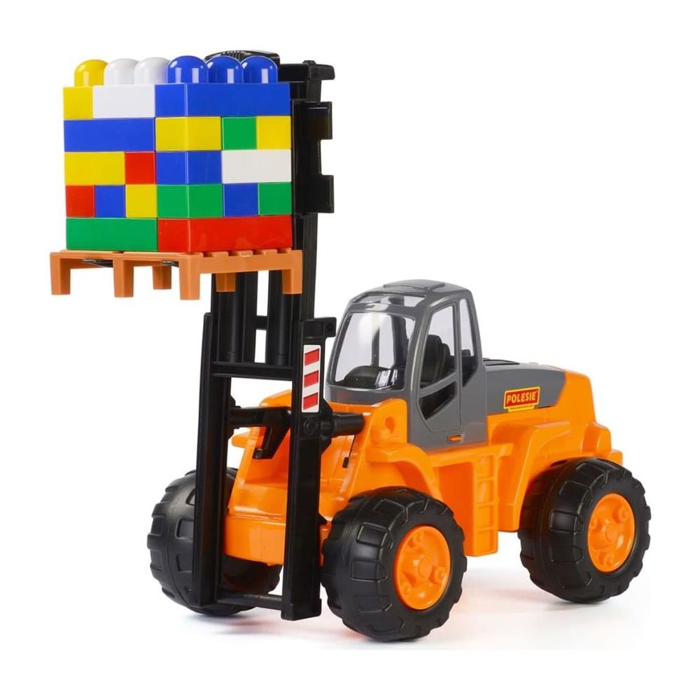 Wader Set Costruzioni Carrello Elevatore 49x22x23 Cm Arancione 1450574 - Foto 6