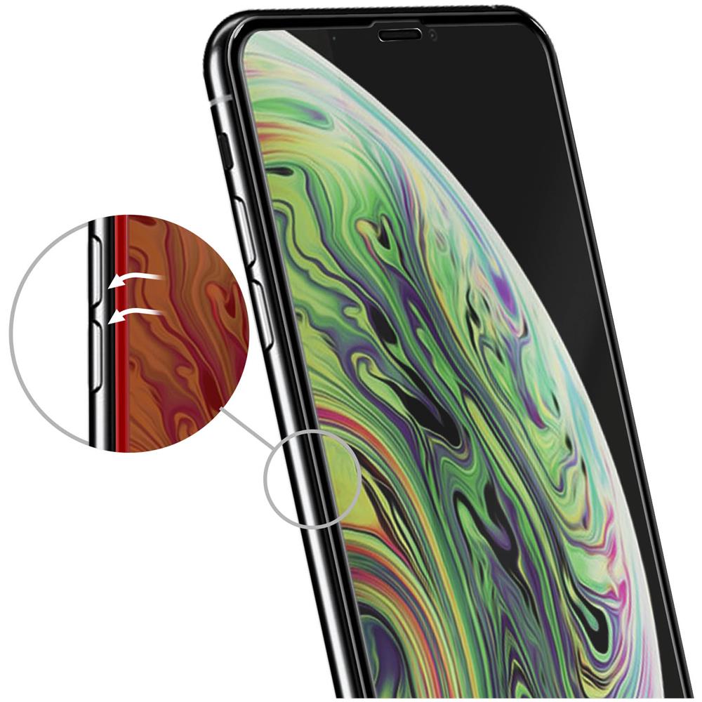 Pellicola Iphone Xs Max Salvadisplay Vetro Temperato Contorno Nero - Foto 5