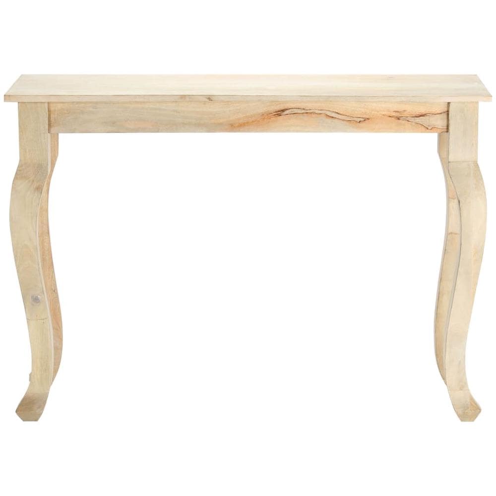 Tavolo Consolle 110x35x77 Cm In Legno Massello Di Mango - Foto 2