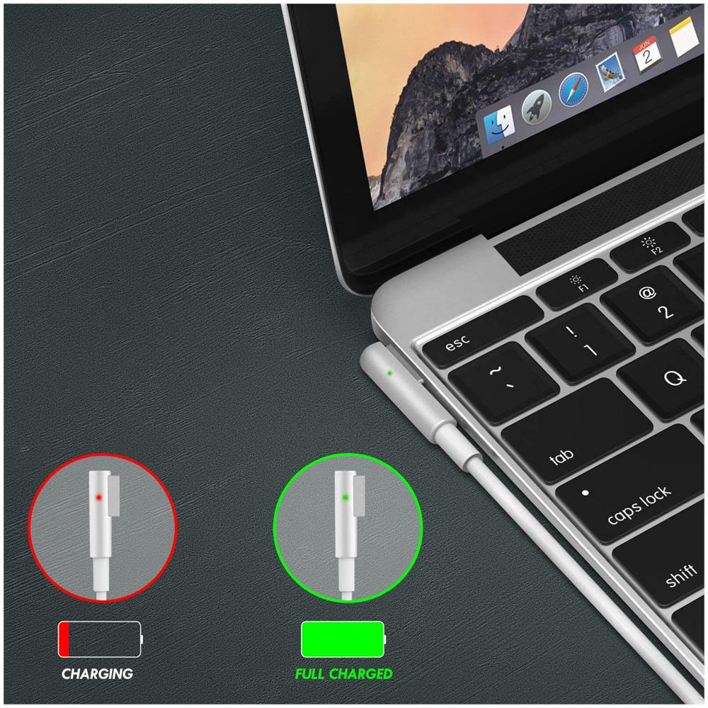 Caricabatterie Magnetico Macbook Air 1a Generazione Magsafe 45w Bianco - Foto 2