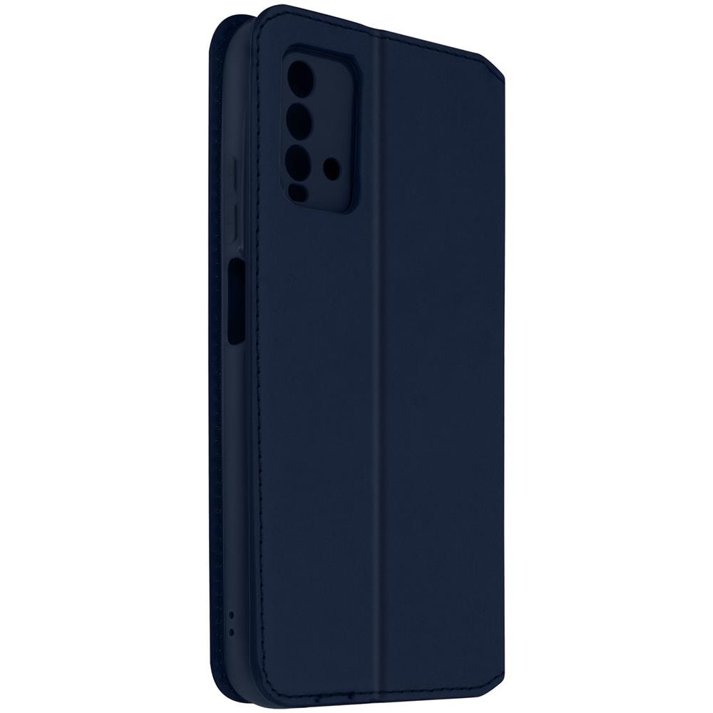 Custodia Per Xiaomi Redmi 9t Copertina Magnetica Portacarte Supporto Blu - Foto 2