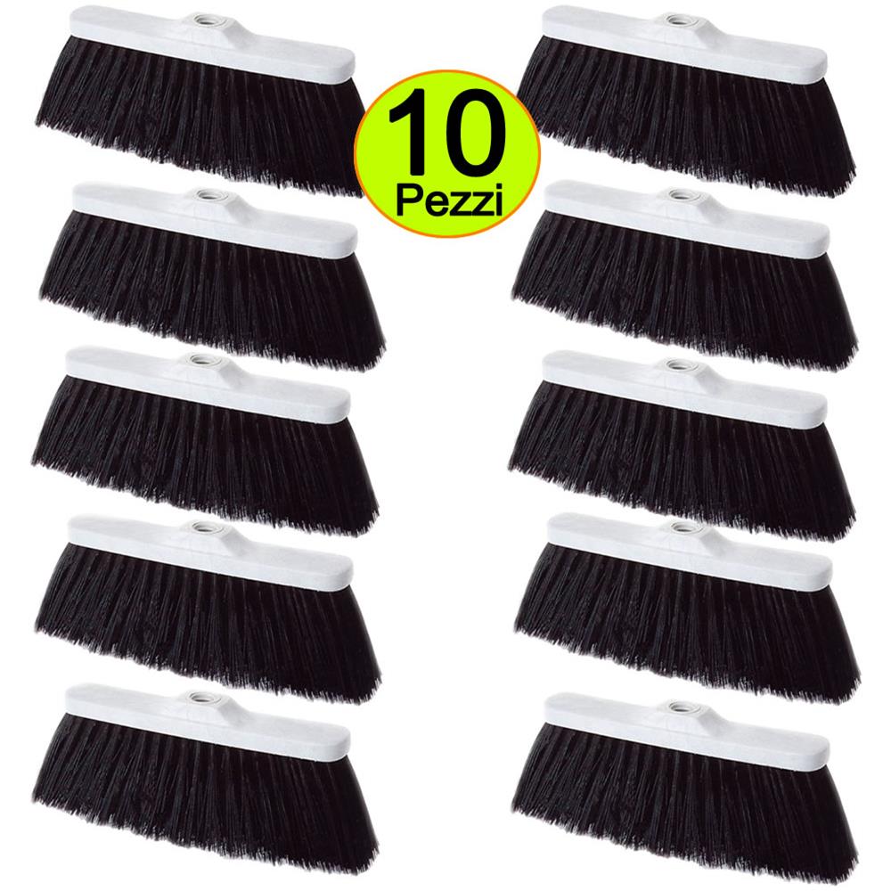 Scope Industriali Professionali Per La Pulizia Di Garage, Giardino, Edilizia Multipack Pezzi 10 - Foto 1