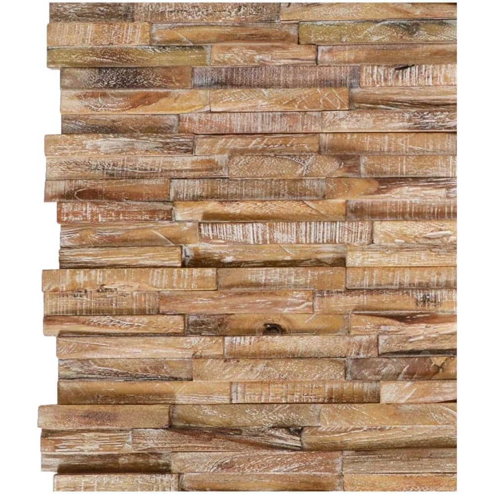 Pannelli per Pareti 10 pz 1,01 m² in Legno Massello di Teak - Foto 2