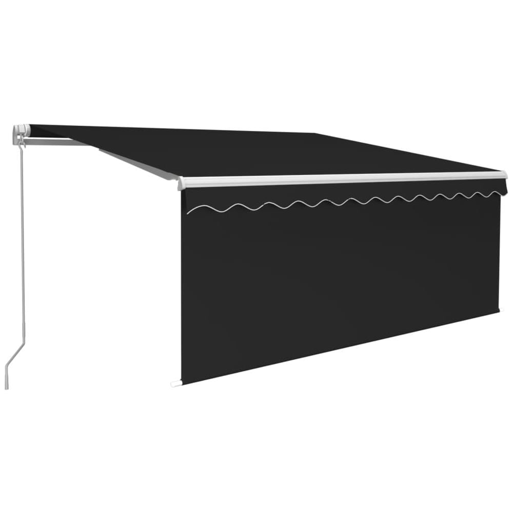 Tenda da Sole Retrattile Manuale con Parasole 3x2,5m Antracite - Foto 1
