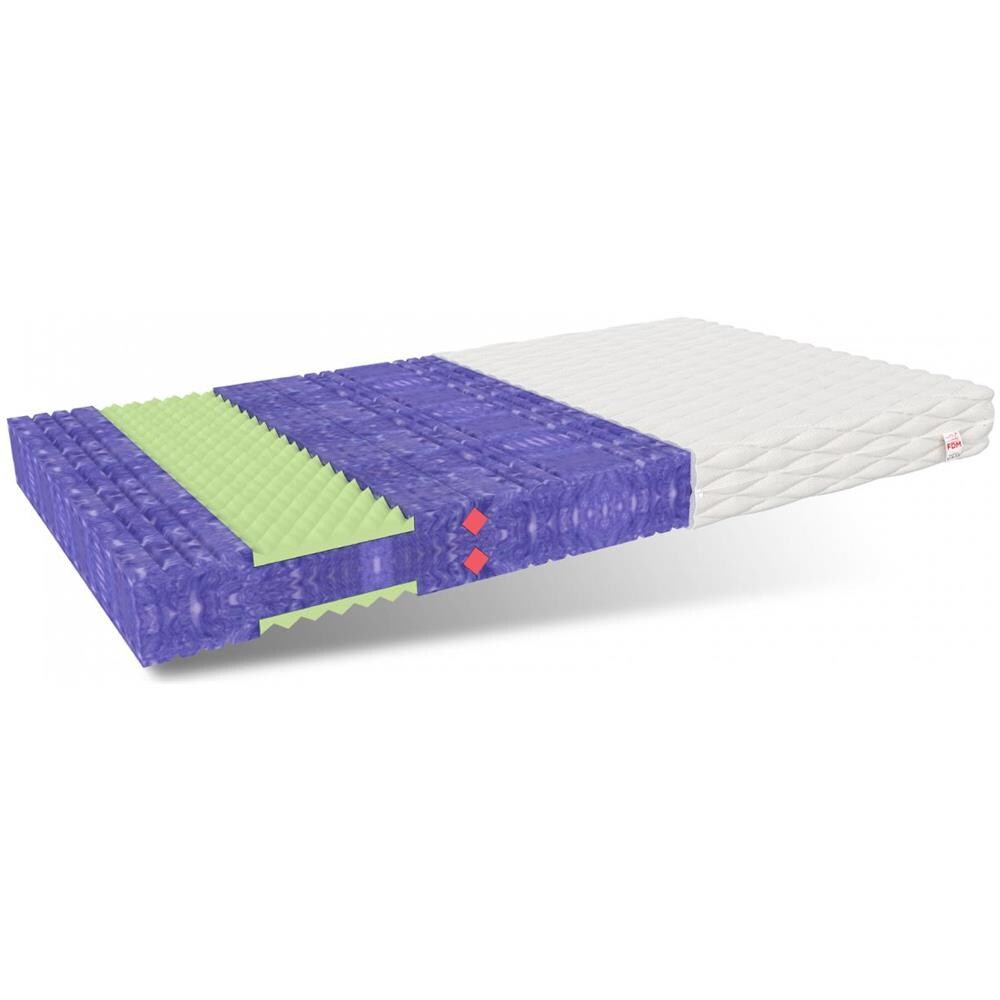 Materasso In Schiuma Hybrid 140 X 200 - H4 Rigido - Schiuma Hr Ad Alta Resilienza - Foto 1