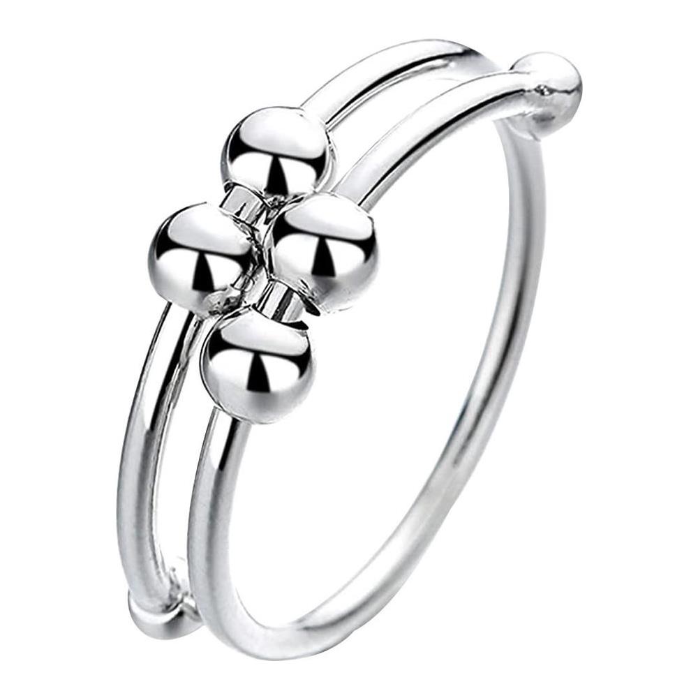 Anello Antistress Regolabile Rame Argento Silver - Foto 1