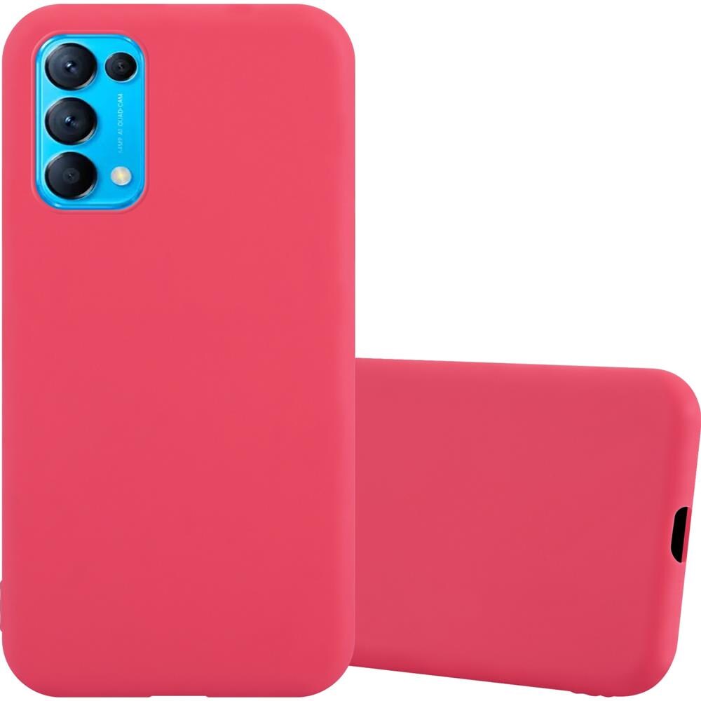 Custodia Compatibile Con Oppo Find X3 Lite In Candy Rosso - Coperchio Protettivo In Silicone Tpu Flessibile - Foto 1