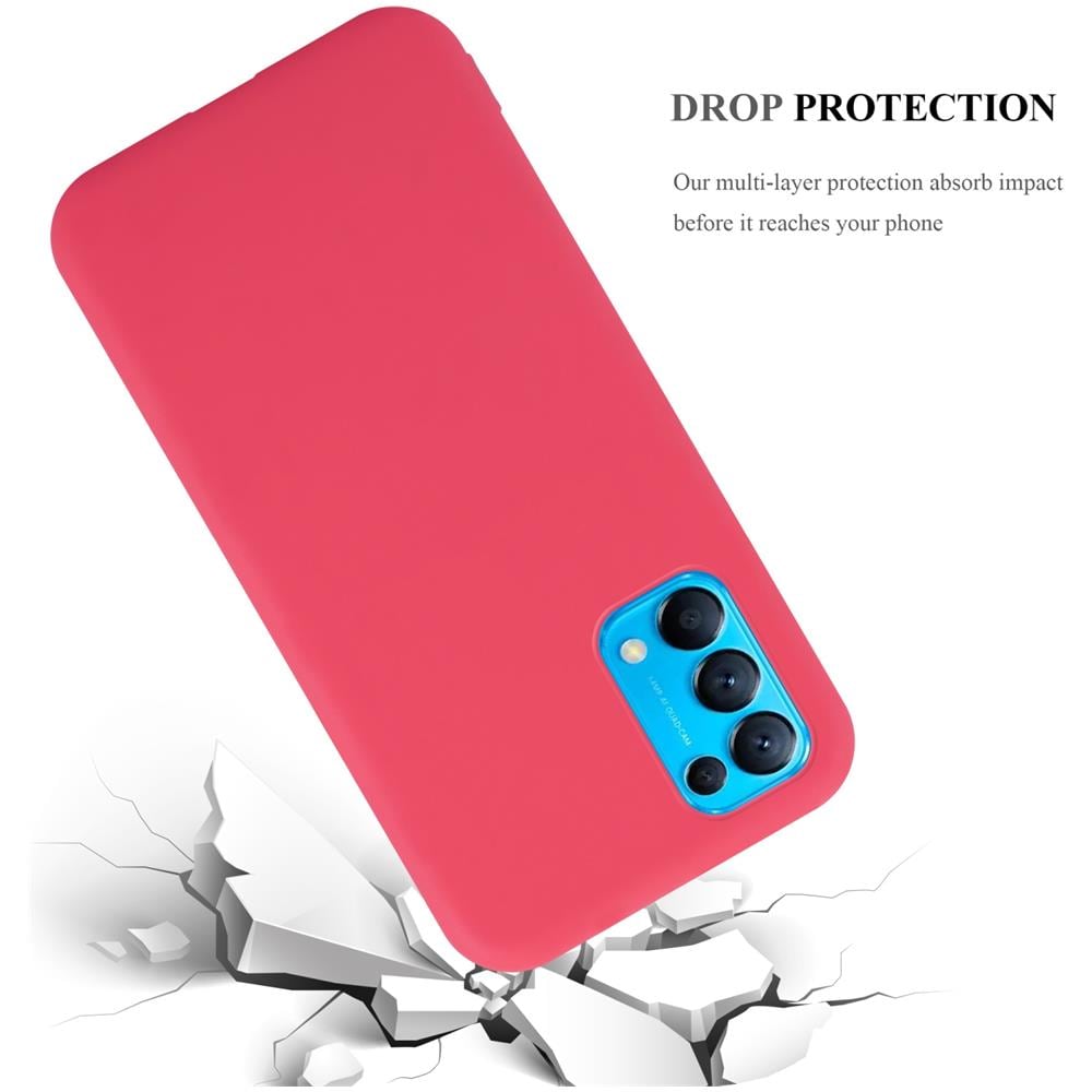 Custodia Compatibile Con Oppo Find X3 Lite In Candy Rosso - Coperchio Protettivo In Silicone Tpu Flessibile - Foto 7