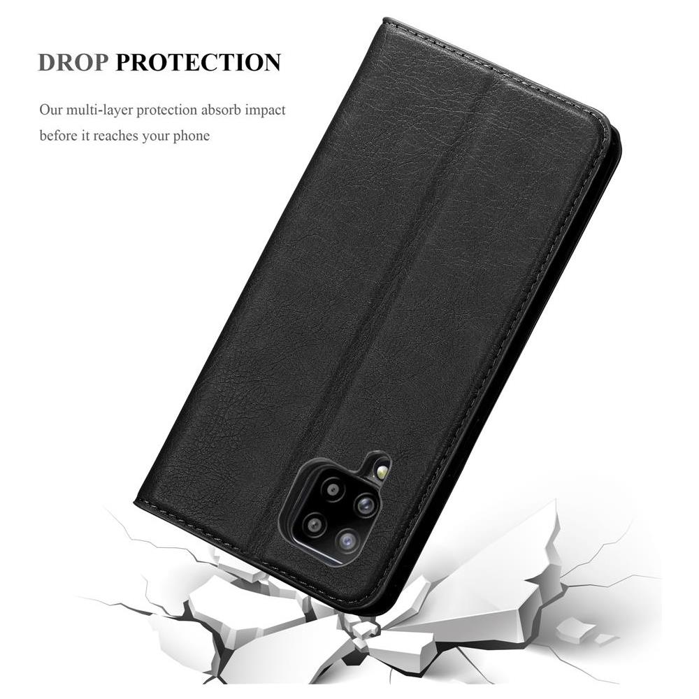 Custodia Compatibile Con Samsung Galaxy A42 In Nero Di Notte - Coperchio Protettiva Con Chiusura Magnetica, Funzione Stand E Tasca Per Le Carte - Foto 8