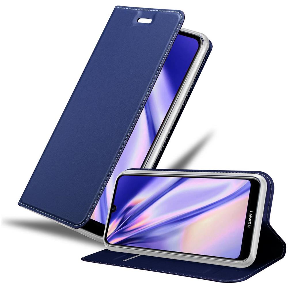 Custodia Compatibile Con Huawei Y6s In Classy Blu Scuro - Coperchio Protettiva Con Chiusura Magnetica, Funzione Stand E Tasca Per Le Carte - Foto 1