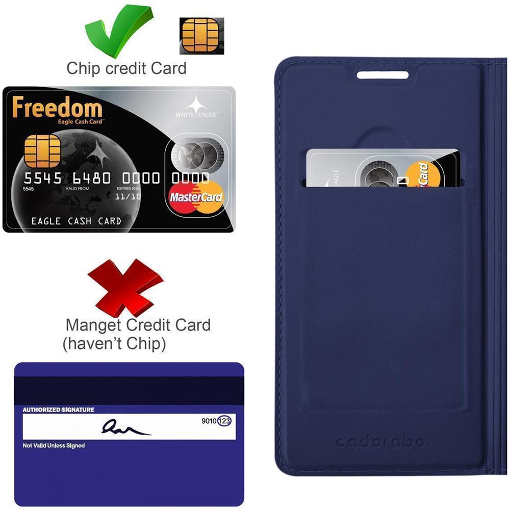 Custodia Compatibile Con Huawei Y6s In Classy Blu Scuro - Coperchio Protettiva Con Chiusura Magnetica, Funzione Stand E Tasca Per Le Carte - Foto 2