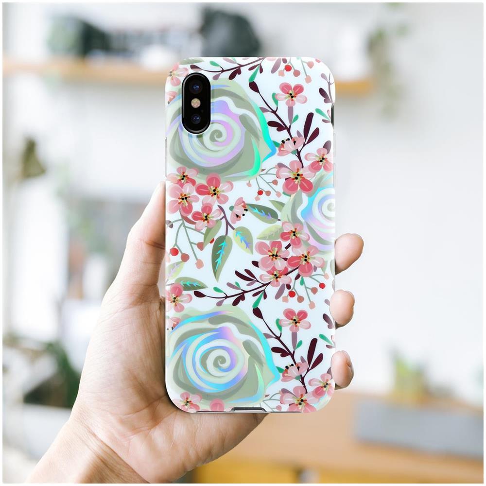 Cadorabo Custodia Compatibile Con Apple Iphone Xs Max Con Fiori Di Pesca - Coperchio Protettivo In Silicone Tpu Con Motivo Floreale - Foto 7
