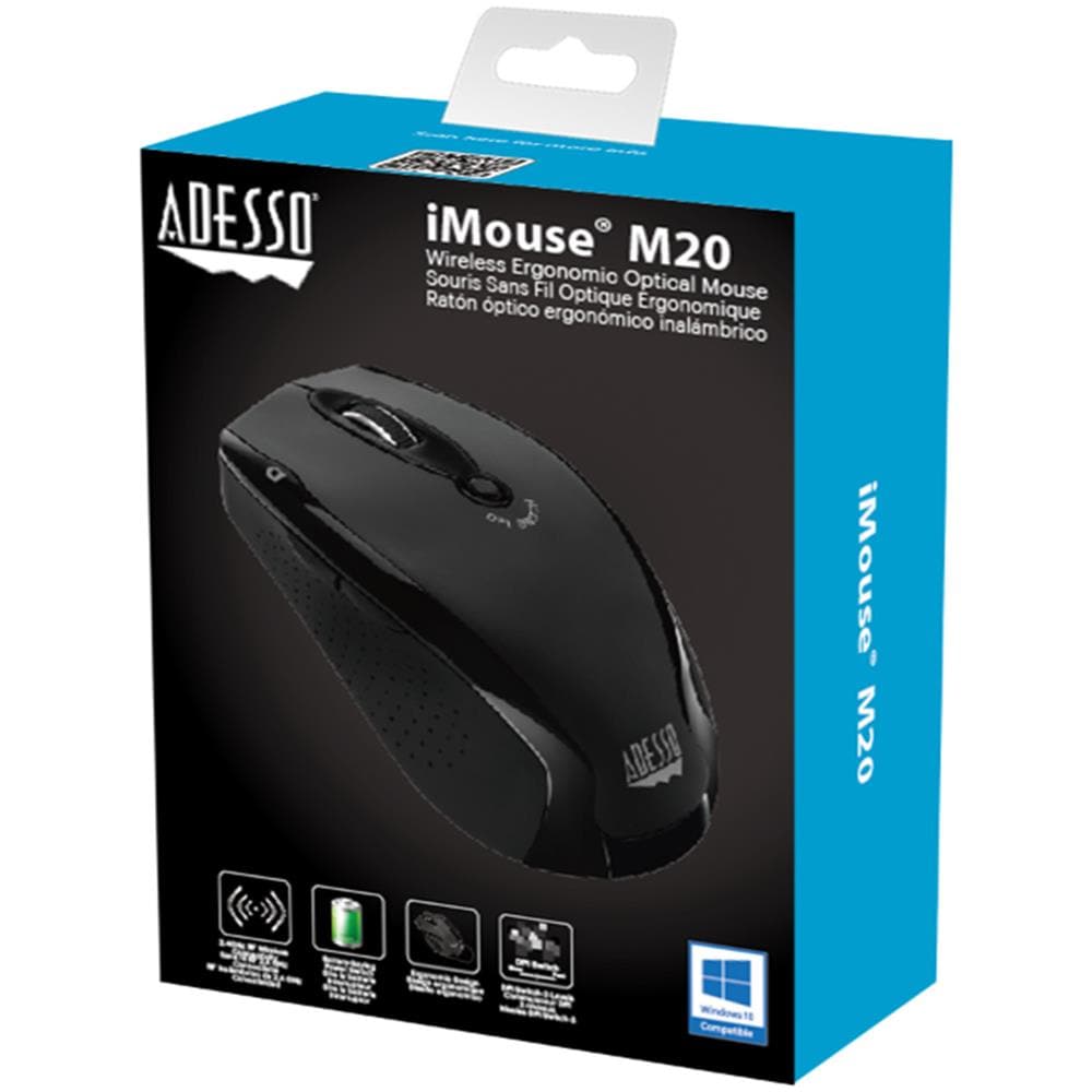 Mouse M20B Ottico 6 Tasti 1600 DPI Colore Nero - Foto 10