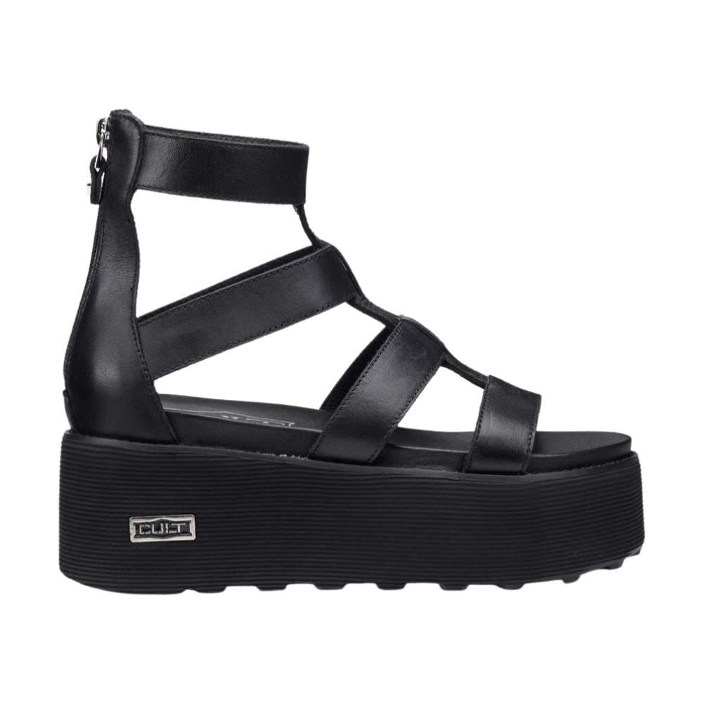 Nancy 3459 Sandali Platform Zeppa Pelle Nero Donna Nero 40 - Foto 1