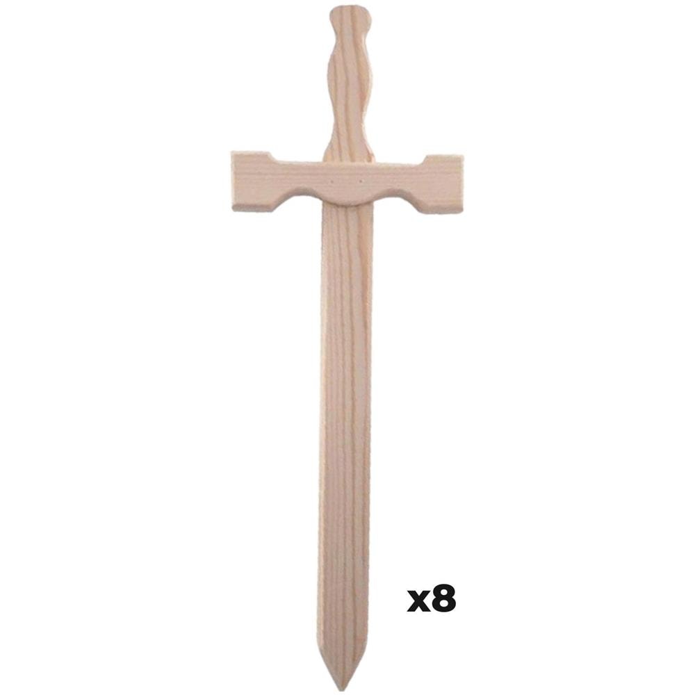 8 Spade Di Legno 39 X 13 Cm - Foto 1